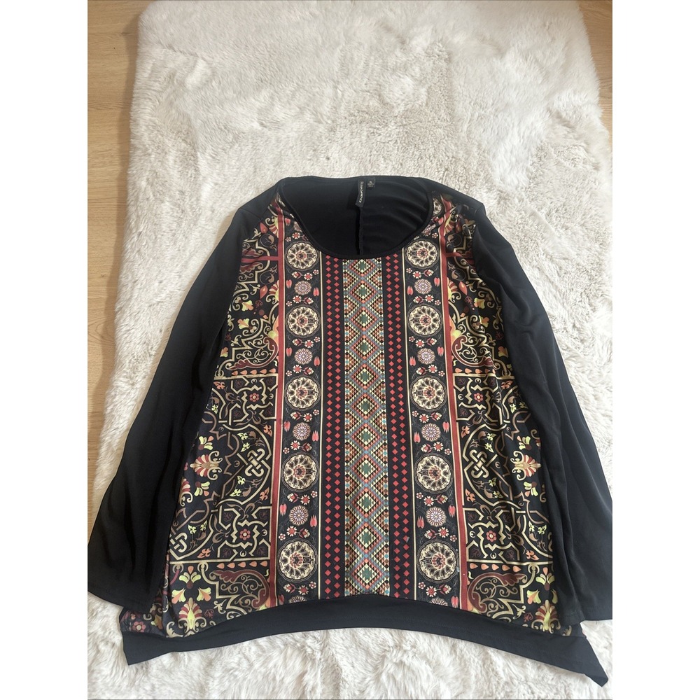 SUSAN LAWRENCE Women's Longsleeve Blouse Sz XL